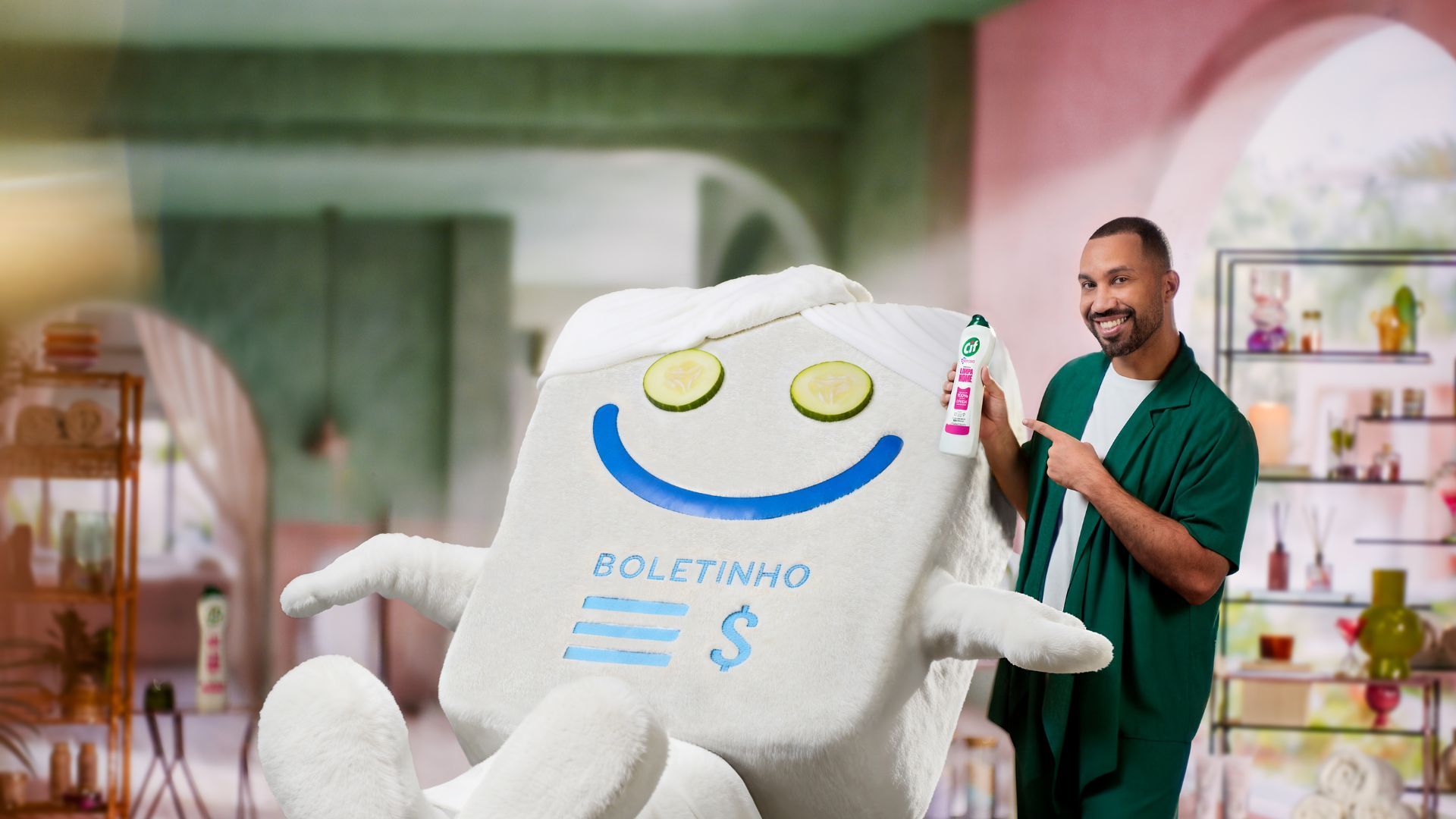 Gil do Vigor limpando boleto Serasa com Cif