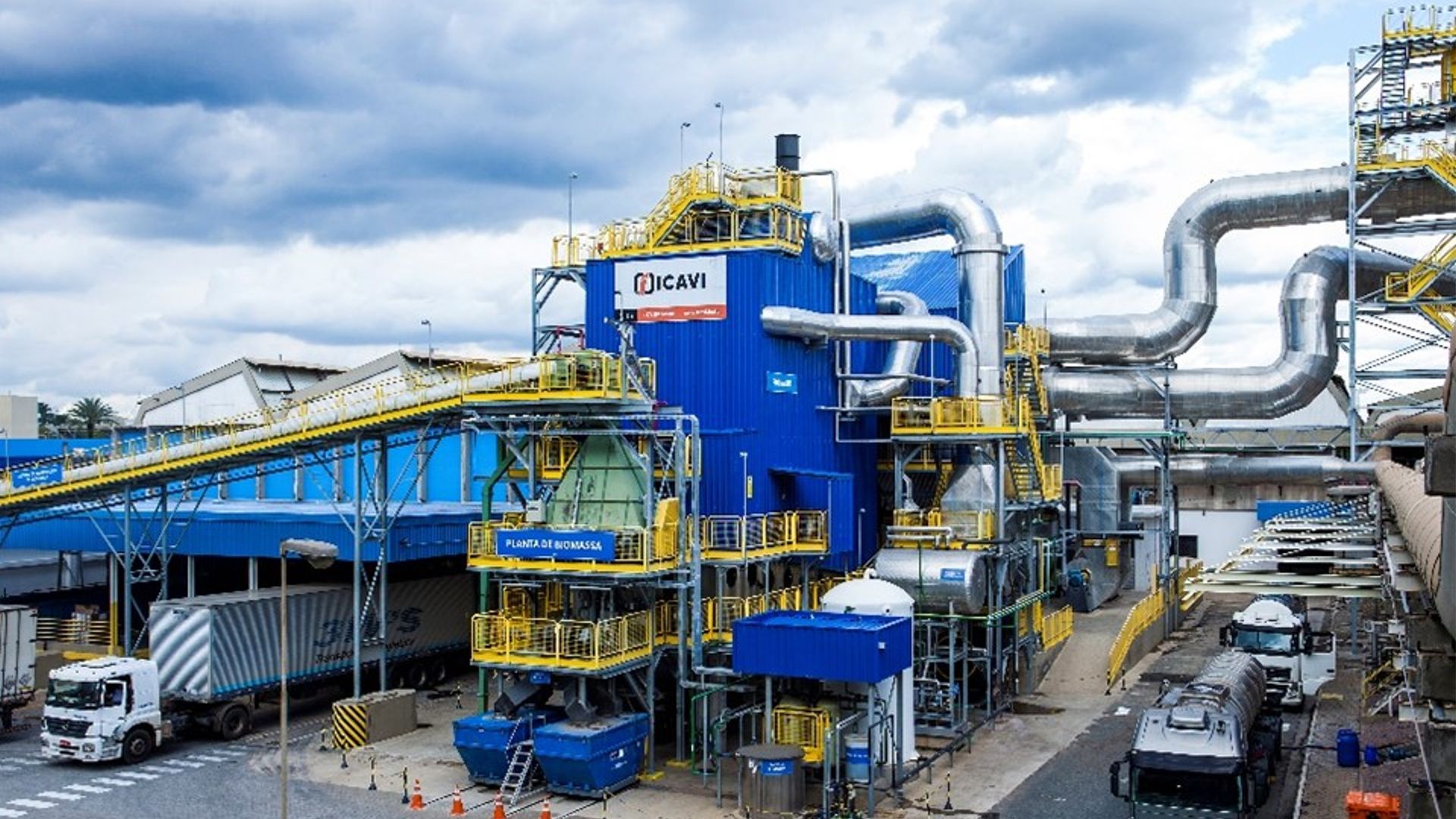 Planta de biomassa da fábrica de Indaiatuba (SP) da Unilever. 