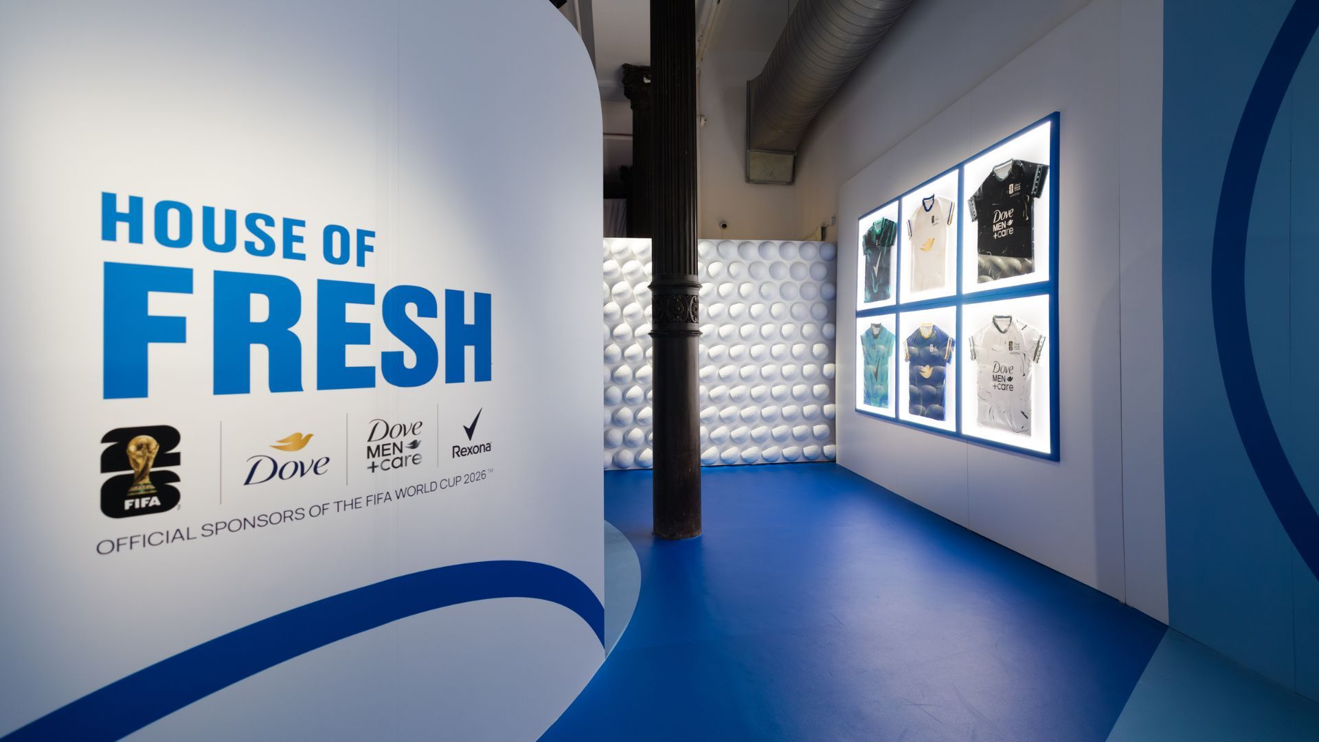 House of Fresh, evento promovido pelas marcas Dove, Rexona e Dove Men+Care da Unilever Personal Care durante a Copa do Mundo FIFA 2026™.